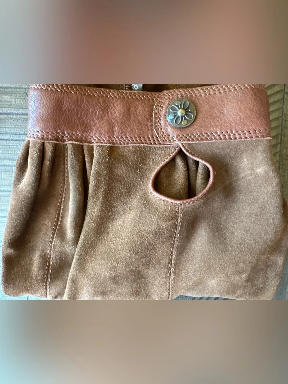 Vintage Michael Kors Festival Slouch Brown Suede Heeled Boots Women’s Size 8